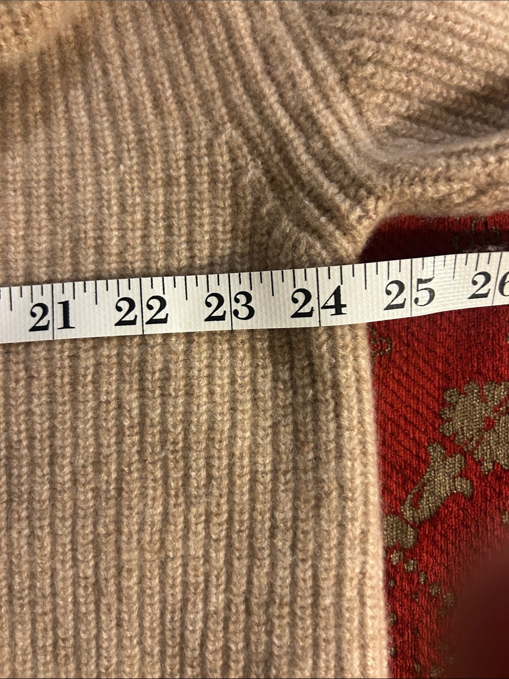 Quince Beige 100% cashmere Ribbed V-Neck Button thick Cardigan SM ( oversized) - Picture 11 of 13